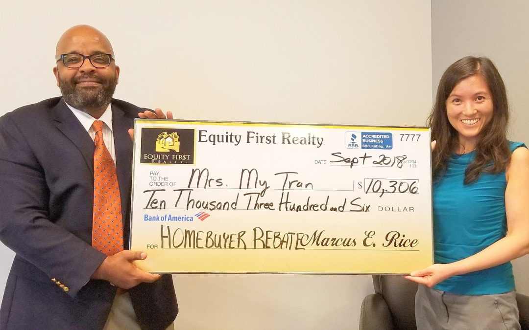 Virginia Homebuyers Receive a Homebuyer Grant Check for $10,306