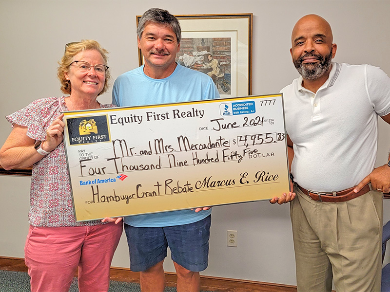 Virginia Homebuyers Receive a Homebuyer Rebate Check for $4,955