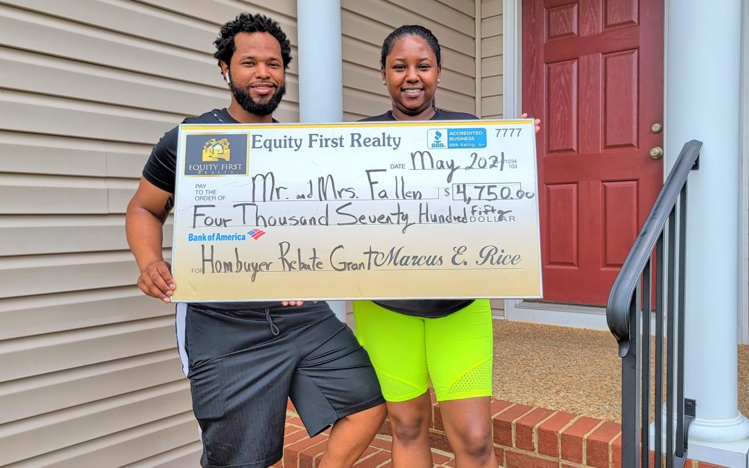 Virginia Homebuyers Receive a Homebuyer Rebate Check for $4,750